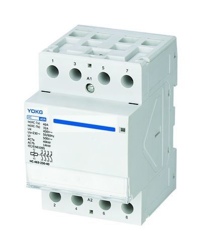 Din Rail Mounting 63 Amp 4 Pole Contactor Modular 63A EN61095