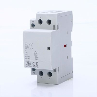 2NO Din Ray AC Ev Tipi Modüler Kontaktör 2P 63A 220V 230V 50 / 60Hz NO NC