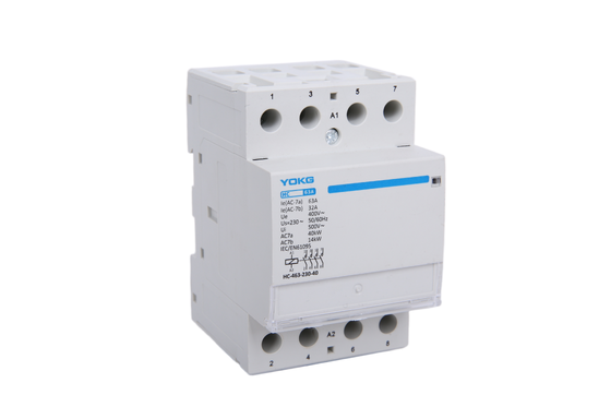 40A 63A Ev kullanımı için düşük voltajlı ev AC contactor 1P / 2P / 3P / 4 kutuplar 25A